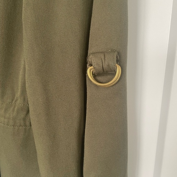 Peace & Pearls Olive Green Jacket Size S - Picture 4 of 9